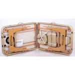 RestPro Memory 2 Beige Κρεβάτι Μασάζ Φυσικοθεραπείας Βαλίτσα Ξύλινο με θήκη φορητό
